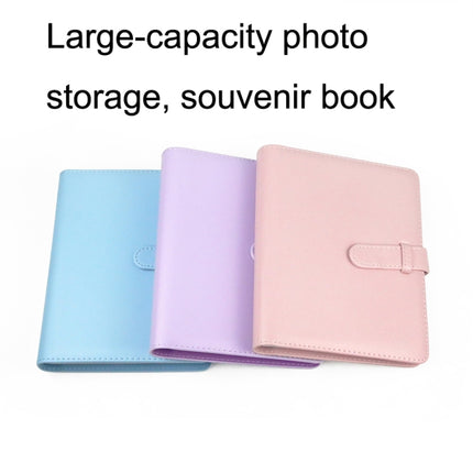 CAIUL 3 Inch PU Leather Photo Album Photo Collection Commemorative Book, Cherry Pink, Clove Purple, Qingkong Blue - DealBuddy