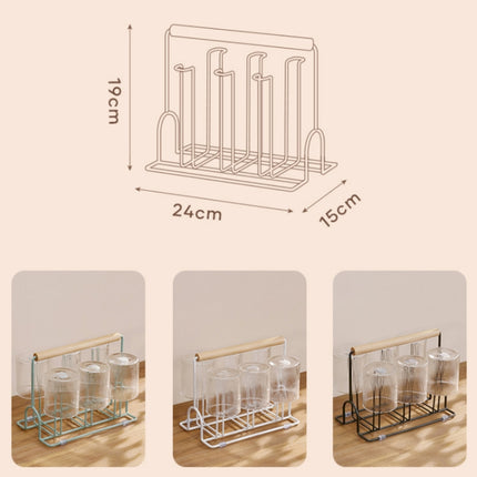 Household Glass Cup Upside-down Drain Rack Plant Rack