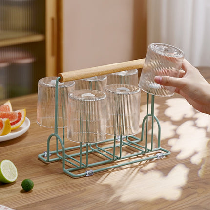 Household Glass Cup Upside-down Drain Rack Plant Rack