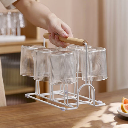 Household Glass Cup Upside-down Drain Rack Plant Rack