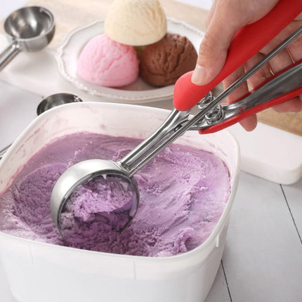 304 Stainless Steel Silicone Handle Ice Cream Scoop, Diameter, 4cm, 5cm, 6cm - DealBuddy