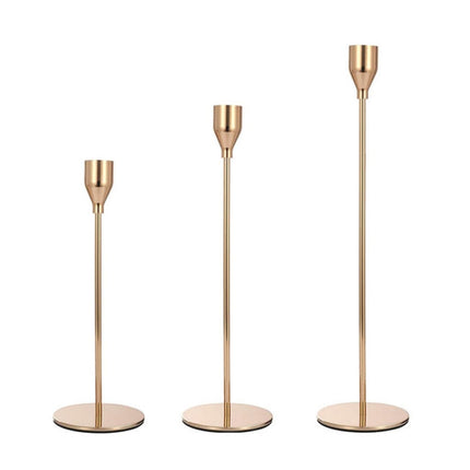 3 PCS / Set Home Decoration Wedding Wrought Iron Candle Holder, Style:, 3 PCS / Set Thin Bottom (Imitation Gold), 3 PCS / Set Thin Bottom (Silver), 3 PCS / Set Thin Bottom (Gold), 3 PCS / Set Thick Bottom (Black), 3 PCS / Set Thick Bottom (Gold)       ...