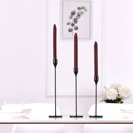 3 PCS / Set Home Decoration Wedding Wrought Iron Candle Holder, Style: