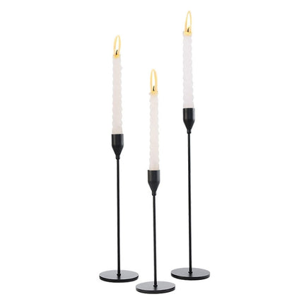 3 PCS / Set Home Decoration Wedding Wrought Iron Candle Holder, Style: