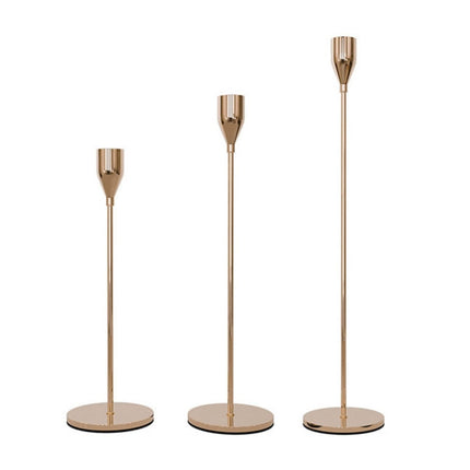 3 PCS / Set Home Decoration Wedding Wrought Iron Candle Holder, Style:, 3 PCS / Set Thin Bottom (Imitation Gold), 3 PCS / Set Thin Bottom (Silver), 3 PCS / Set Thin Bottom (Gold), 3 PCS / Set Thick Bottom (Black), 3 PCS / Set Thick Bottom (Gold)       ...