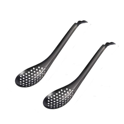 2 PCS 304 Stainless Steel Small Caviar Colander Molecular Cooking Spoon, True Color, Golden, Rose Gold, Colored, Black - DealBuddy