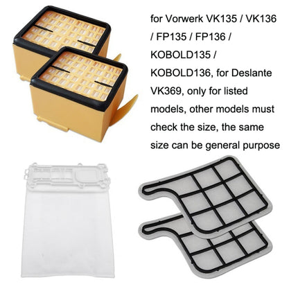 For Vorwerk VK135 / VK136 Vacuum Cleaner Accessories