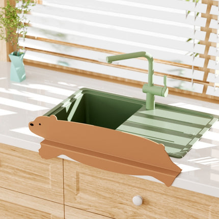 Kitchen Sink Splash Resistant Countertop Silicone Baffle, Brown, Green, Gray, Pink - DealBuddy