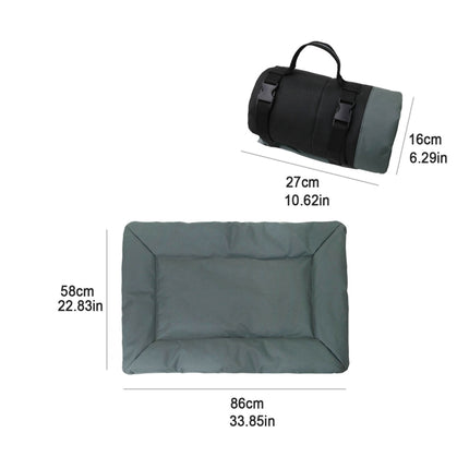 Outdoor Camping Foldable Pet Sleeping Pad 600D Oxford Cloth Waterproof Dog Pad, Sky Blue, Brown, Grey - DealBuddy