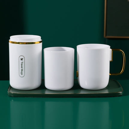 JM043 Home Mouthwash Cup Set Couple Convenient Travel Toothbrush Box, Style: