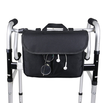 MTP-682 Hanging Wheelchair Storage Bag Rehabilitation Walking Bike Storage Bag, MTP-682 Black - DealBuddy