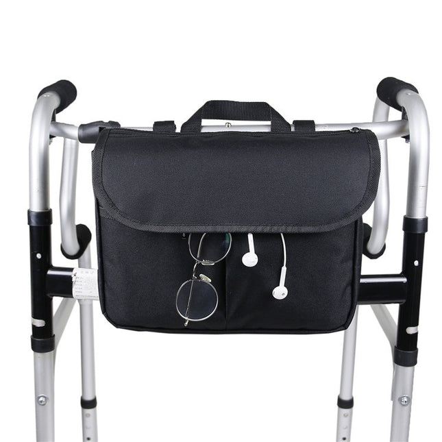 MTP-682 Hanging Wheelchair Storage Bag Rehabilitation Walking Bike Storage Bag, MTP-682 Black - DealBuddy