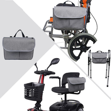 MTP-682 Hanging Wheelchair Storage Bag Rehabilitation Walking Bike Storage Bag, MTP-682 Black - DealBuddy