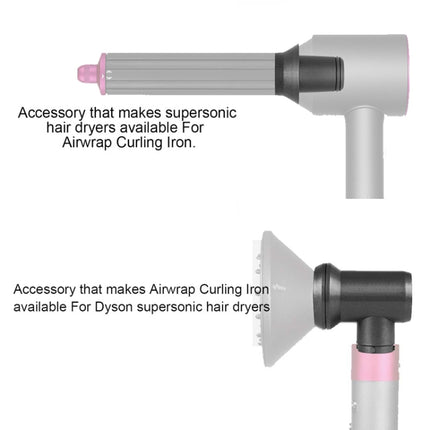 For Dyson Hair Dryer Curling Iron Accessories, Hair Dryer Adapter, 1pair Long Barrels Rose Red, 1pair Long Barrels +2 Adapters Rose Red, 1pair Long Barrels +1 Adapter  Rose Red, Hair Curling Adapter - DealBuddy