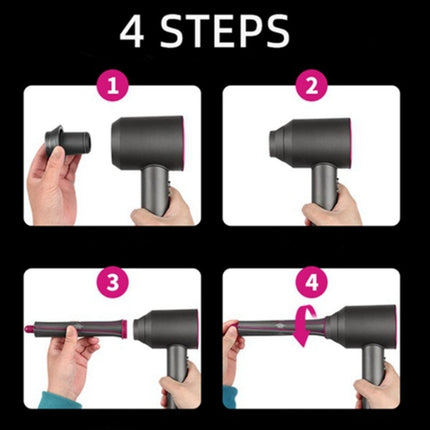 For Dyson Hair Dryer Curling Iron Accessories, Hair Dryer Adapter, 1pair Long Barrels Rose Red, 1pair Long Barrels +2 Adapters Rose Red, 1pair Long Barrels +1 Adapter  Rose Red, Hair Curling Adapter - DealBuddy