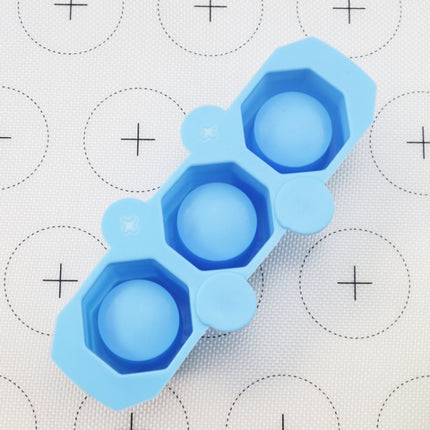 2 PCS 3 Grid Silicone Diamond Ice Tray Succulent Flower Pot Mold DIY Plaster Mold, Ink Green, Blue, Green - DealBuddy