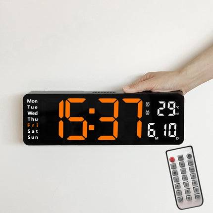 6629 13 Inch Multifunctional LED Living Room Large Screen Wall Clock, 13 Inch White Shell Red Light, 13 Inch Black Shell Orange Light, 13 Inch Black Shell Green Light, 13 Inch Black Shell Red Light, 13 Inch White Shell Orange Light                     ... - DealBuddy