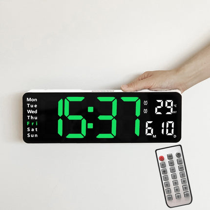 6629 13 Inch Multifunctional LED Living Room Large Screen Wall Clock, 13 Inch White Shell Red Light, 13 Inch Black Shell Orange Light, 13 Inch Black Shell Green Light, 13 Inch Black Shell Red Light, 13 Inch White Shell Orange Light                     ... - DealBuddy