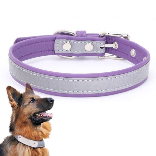 CL181K Pet Soft Reflecting Collar, XXL No Iron Sheet Purple