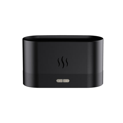 7 Color Flame Aromatherapy Machine Home Office Desk Air Humidifier, 7 Color(Black), 7 Color (White) - DealBuddy