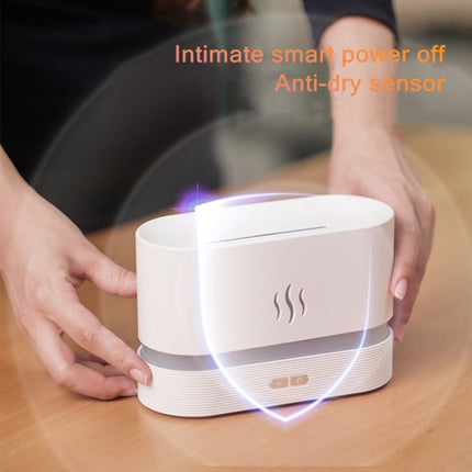 7 Color Flame Aromatherapy Machine Home Office Desk Air Humidifier, 7 Color(Black), 7 Color (White) - DealBuddy