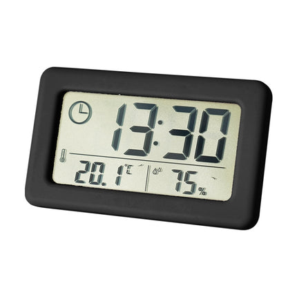 YD005 Mini Light and Thin LCD Screen Temperature/Humidity Meter Electronic Clock
