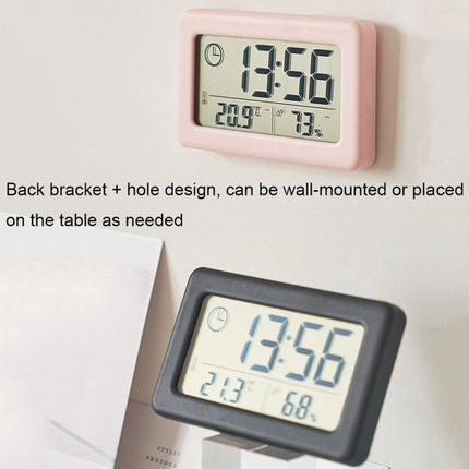 YD005 Mini Light and Thin LCD Screen Temperature/Humidity Meter Electronic Clock