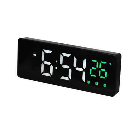 0715 Voice-activated LED Mute Date Temperature Display Electronic Clock
