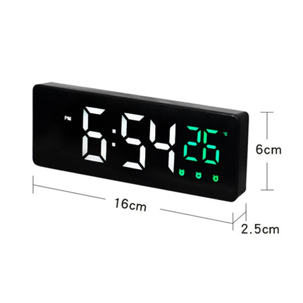 0715 Voice-activated LED Mute Date Temperature Display Electronic Clock