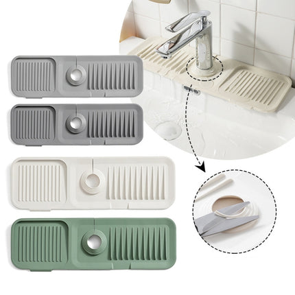 Faucet Silicone Draining Mat Anti-splash Kitchen Sink Non-slip Soap Mat