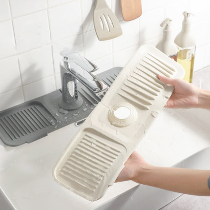 Faucet Silicone Draining Mat Anti-splash Kitchen Sink Non-slip Soap Mat - DealBuddy