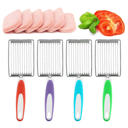Tomato Luncheon Meat Slicer Non-slip Stainless Steel Fruit Cutter, Fruit Cutter(Orange), Fruit Cutter(Purple), Fruit Cutter(Blue), Fruit Cutter(Green) - DealBuddy