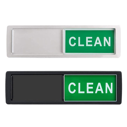 Dishwasher Magnet Clean Dirty Sign 2 Double-Sided Dishwasher Magnet Cover, Black, White - DealBuddy