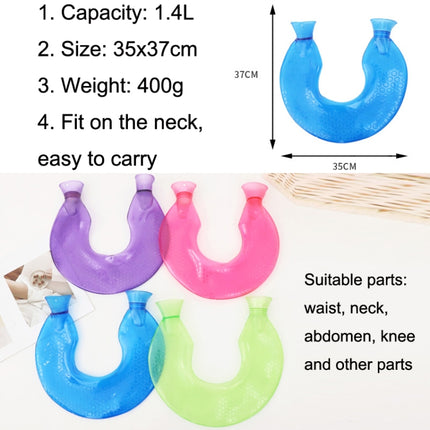 U-shaped PVC Hot Compress Shoulder And Neck Explosion-proof Water Injection Hot Water Bag