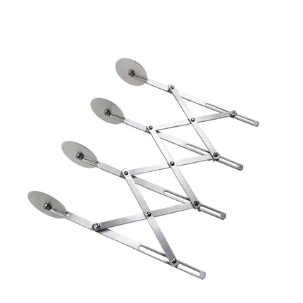 Stainless Steel Retractable Multipurpose Pizza Knife, Style: