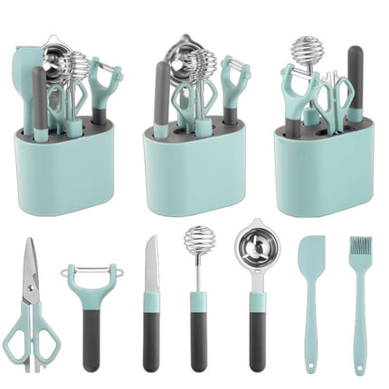 Stainless Steel Peeler Kitchen Gadgets Set With Storage Holder - DealBuddy