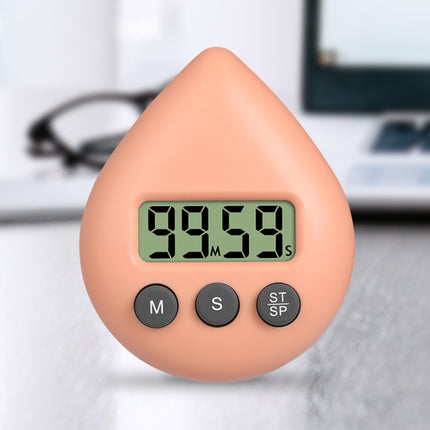 Water Drop Electronic Timer Student Learning Reminder, White, Black, Orange, Green, Blue, Light Pink, Yellow Green, Light Green