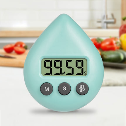 Water Drop Electronic Timer Student Learning Reminder, White, Black, Orange, Green, Blue, Light Pink, Yellow Green, Light Green