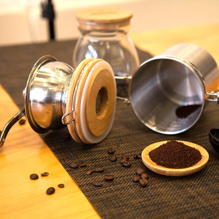 Household Stainless Steel Hand Crank Coffee Bean Grinder