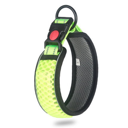 Honeycomb Net Dog Collar Neck Collar Breathable Reflective Anti-Strangle Collar, XS, S, M, L, XL - DealBuddy