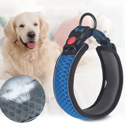 Honeycomb Net Dog Collar Neck Collar Breathable Reflective Anti-Strangle Collar, XS, S, M, L, XL - DealBuddy