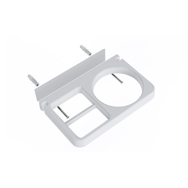 2-in-1 Hair Dryer Wall Mount Bracket Bathroom Shelf