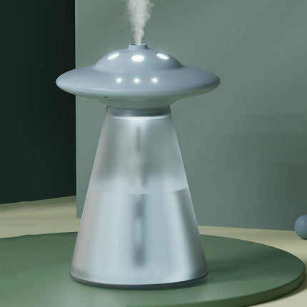 FX-041 USB Charging UFO Shape Night Light Humidifier, Ivory White, Ocean Green, Light Blue - DealBuddy
