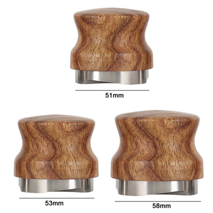 Pear Wood Stainless Steel Coffee Compressor