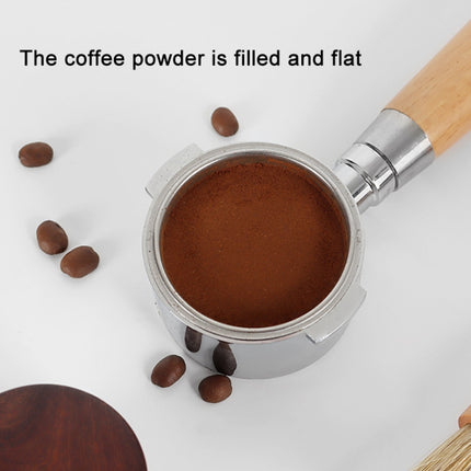 Pear Wood Stainless Steel Coffee Compressor, 51 mm, 53 mm, 58 mm - DealBuddy