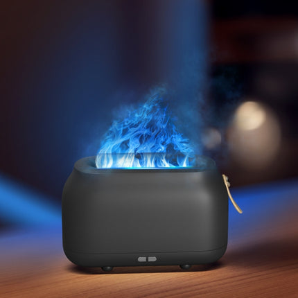Simulation Flame Aromatherapy Humidifier Bedroom Ambient Light, White, Green, Gray, 3 Colors (RGB) - DealBuddy