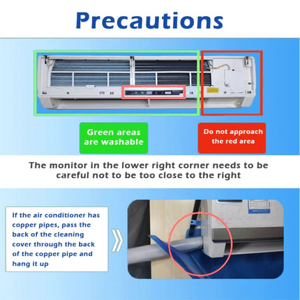 Air Conditioner Cleaning Cover Portable Split Air Conditioning Cleaning Bag, 6 In 1, 10 In 1 - DealBuddy