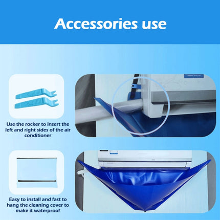 Air Conditioner Cleaning Cover Portable Split Air Conditioning Cleaning Bag, 6 In 1, 10 In 1 - DealBuddy