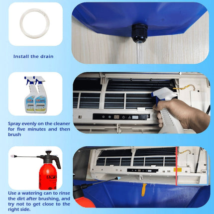 Air Conditioner Cleaning Cover Portable Split Air Conditioning Cleaning Bag, 6 In 1, 10 In 1 - DealBuddy