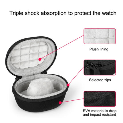 EVA Smartwatch Storage Case Universal Fleece Watch Storage Bag With Carabiner - DealBuddy